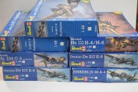 Lot 1677 - Revell 1:48 scale military aircraft. (7)