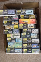 Lot 1697 - Heller, 1:72 scale military aircraft; and a...