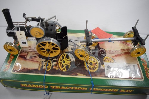 Lot 1717 - A Mamod Traction Engine Kit, with yellow...