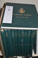 Lot 224 - St George's Gazette, 13 volumes, 1885-1933.