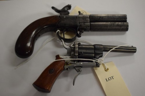 Lot 399 - An early 19th Century percussion pistol, with...