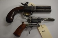 Lot 399 - An early 19th Century percussion pistol, with...