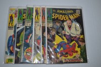 Lot 1259 - The Amazing Spider-Man: 51, 54, 57, 58, 60 and...