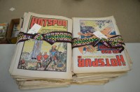 Lot 1600 - The Hotspur comic, sundry 1970's issues.