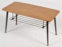 Lot 1027 - Formwood: a 1950's melamine coffee table, with...