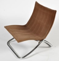 Lot 1061 - A mid 20th Century folding chair with chrome...