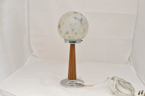 Lot 1091 - An Art Deco bakelite and marble effect glass...