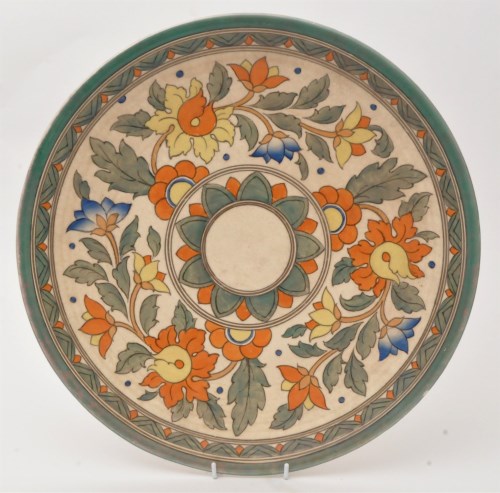 Lot 1094 - A Crown Ducal circular pottery charger, by...