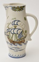 Lot 1106 - A Falcon ware Art Deco jug, hand-coloured and...