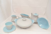 Lot 1111 - A Poole pottery part dinner and tea service,...