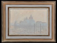 Lot 1147 - John Miller - ''Misty Winter Sun, Venice'',...