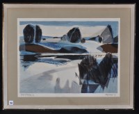 Lot 1154 - Henry Holzer - a river at evening, signed,...