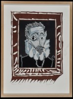 Lot 1201 - After Pablo Picasso - Man in a ruff (L' homme...
