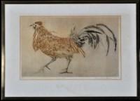 Lot 1202 - Rosamund Jones - ''Ginger Cock'', signed,...