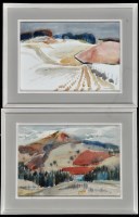 Lot 1230 - R. MacDonald Scott - hilly landscapes, signed,...