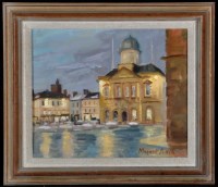 Lot 1231 - Margaret Peach - ''Kelso Town Hall'', signed...