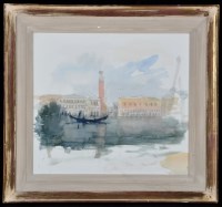 Lot 1245 - John Miller - ''Gondola Venice'', signed and...