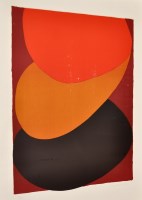 Lot 1251 - Terry Frost - ''Orange Dusk II'', signed and...