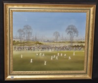 Lot 1273 - Braaq (Brian Shields) - a cricket match,...