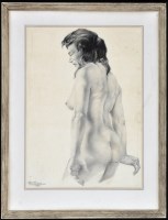 Lot 1279 - Lance Bressow the younger - female nude study,...