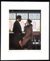 Lot 1303 - Jack Vettriano - ''Drifters'', signed and...