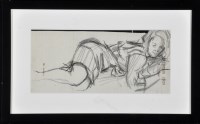 Lot 1320 - Robert Oscar Lenkiewicz - reclining woman,...