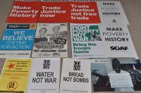 Lot 1325 - Political protest posters - Christian Aid...