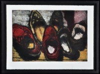 Lot 1341 - Shirley Fletcher - ''The Embrace'' and ''Shoes'...