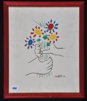 Lot 1352 - After Pablo Picasso - ''Bouquet of Peace'',...
