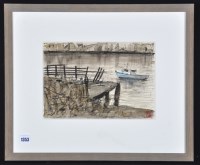 Lot 1353 - James Williamson-Bell - ''Blue Boat, Blyth'',...