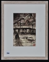 Lot 1354 - James Williamson-Bell - ''Cranes - Tyne Dock'',...