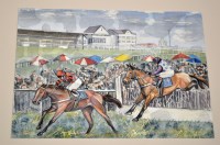 Lot 1368 - Kathleen M*** Sisterson - horse racing scenes...