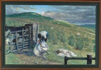 Lot 1369 - Piers Browne - ''Hawker'' - a Yorkshire hill...