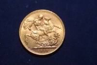 Lot 70A - A George V gold sovereign, 1911.