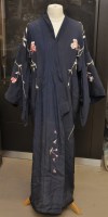 Lot 272 - A silk kimono with embroidered decoration; and...