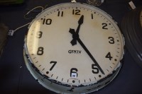 Lot 287 - Gents' of Leicester: an industrial wall clock,...