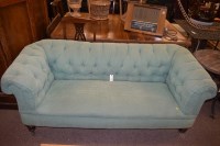 Lot 577 - A late 19th Century Chesterfield settee, the...
