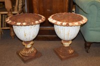 Lot 580 - A pair of 20th Century Victorian style cast...