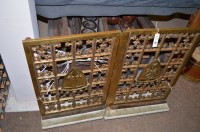 Lot 529 - A dismantled Victorian stained wood alter with...
