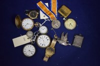 Lot 98A - A quantity of pocket watches, including: a...