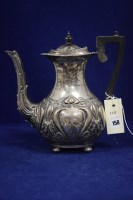 Lot 158 - A silver coffee pot, by James Deakin & Sons,...