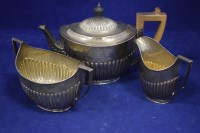 Lot 159 - A three-piece Victorian silver tea service, by...