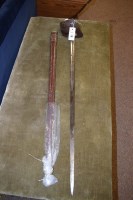 Lot 467 - An early 20th Century dress sword with leather...