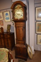 Lot 688 - A mahogany longcase clock, with inlaid...