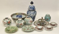 Lot 7 - Group of Chinese ceramics, comprising: set of...