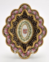 Lot 92 - Derby scalloped diamond shape dish from the...