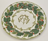 Lot 113 - Copeland 'Christmas' dish, decorated in relief...