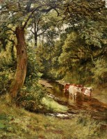 Lot 254 - Robert Jobling (1841-1923) ''Cool shade in the...