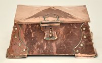 Lot 273 - An early 20th Century copper Arts & Crafts box,...