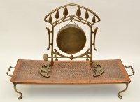 Lot 326 - An early 20th Century Art Nouveau brass dinner...